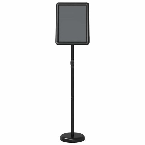 Стендове за търговски прояви Черно 25 x 25 x 125 см Алуминий