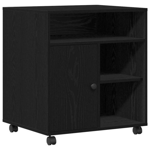 Стойка за принтер Черен дъб 60 x 50 x 67 см Инженерно дърво