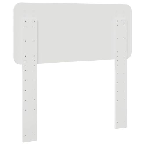 Облегалка за глава с таблото Гланц бяло 75 cm Инженерно дърво