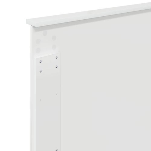 Облегалка за глава с таблото Гланц бяло 75 cm Инженерно дърво