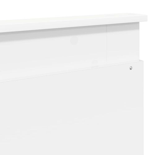 Облегалка за глава с таблото Бяло 180 cm Инженерно дърво