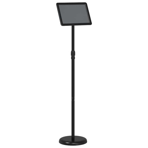 Стендове за търговски прояви Черно 25 x 25 x 125 см Алуминий