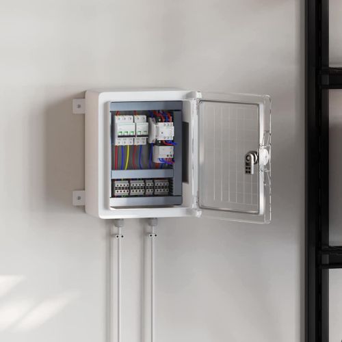 Контролен шкаф Сив 47 x 20 x 60 см ABS пластмаса