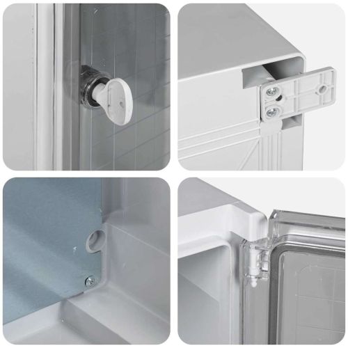 Контролен шкаф Сив 47 x 20 x 60 см ABS пластмаса