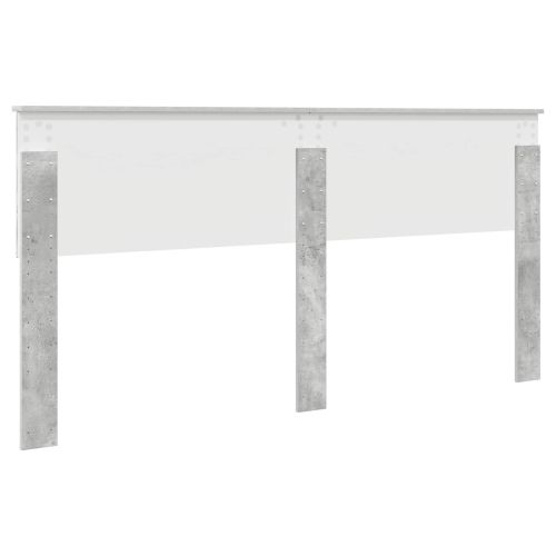 Облегалка за глава Циментено сиво 200 cm Инженерно дърво