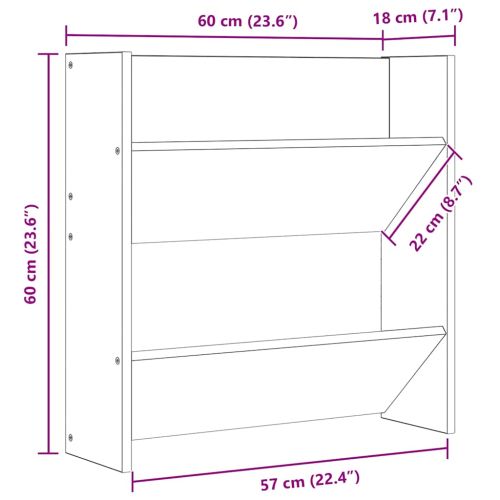 Шкафове за обувки 4 бр черен гланц 60x18x60 см инженерно дърво