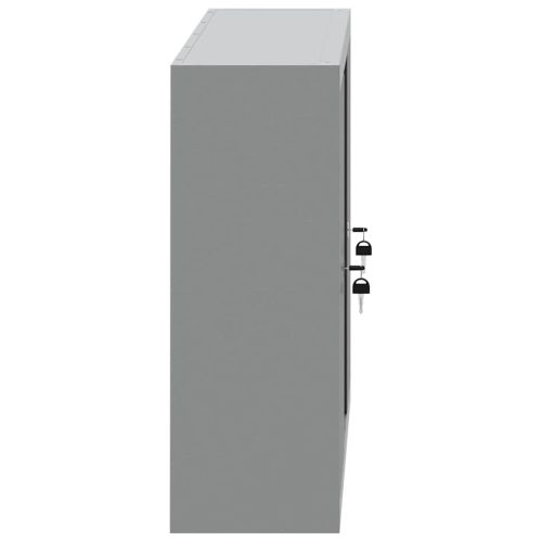 Шкаф за инструменти с рафт Черен и Сив 50 x 20 x 55 см