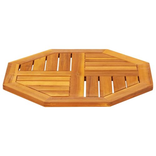 Плот за маса 50x50x2 см осмоъгълен масивна дървесина акация