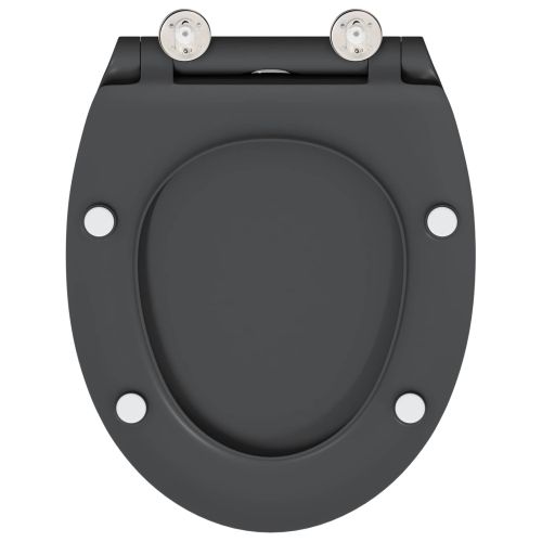 Тоалетна седалка Антрацит 47 x 37,5 x 3,8 см Дуропласт