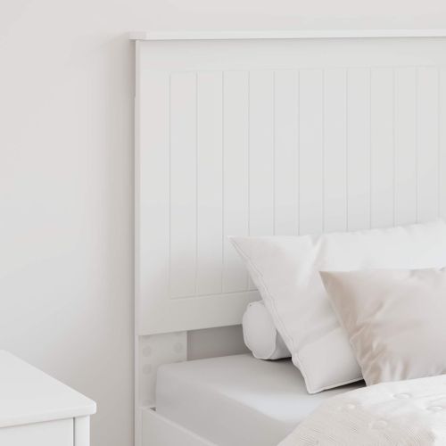 Облегалка за глава с таблото Бяло 75 cm Инженерно дърво