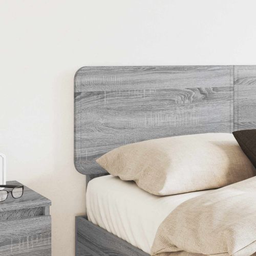 Облегалка за глава с таблото Сив Сонома 135 cm Инженерно дърво