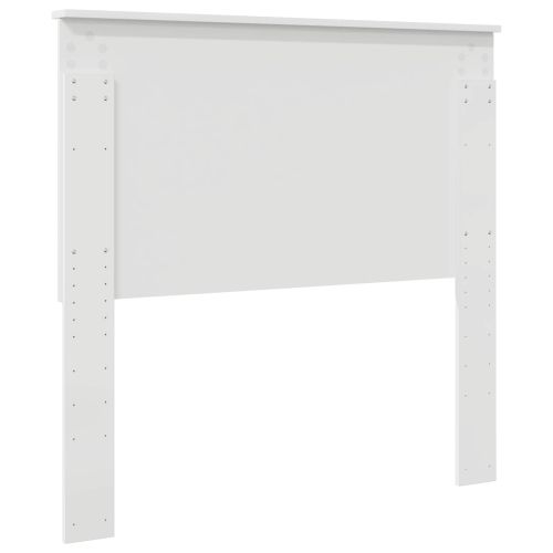 Облегалка за глава с таблото Гланц бяло 100 cm Инженерно дърво