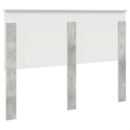 Облегалка за глава Циментено сиво 140 cm Инженерно дърво