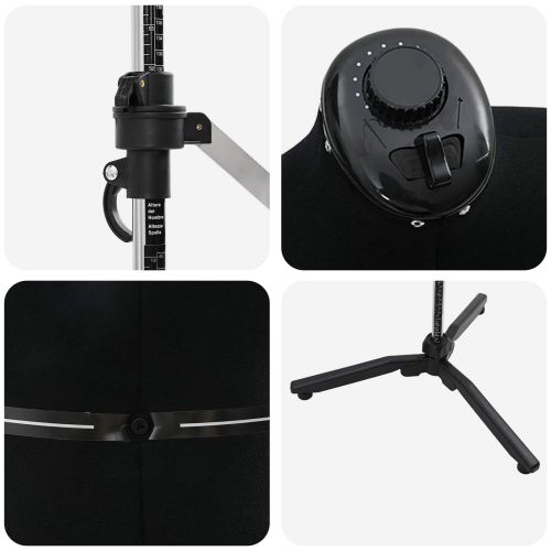 Регулируем формат за рокля женски Черно m Кадифе