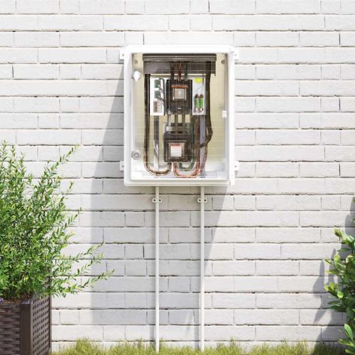 Контролен шкаф Сив 40 x 24,5 x 50 см ABS пластмаса