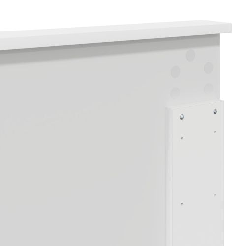 Облегалка за глава с таблото Бяло 140 cm Инженерно дърво