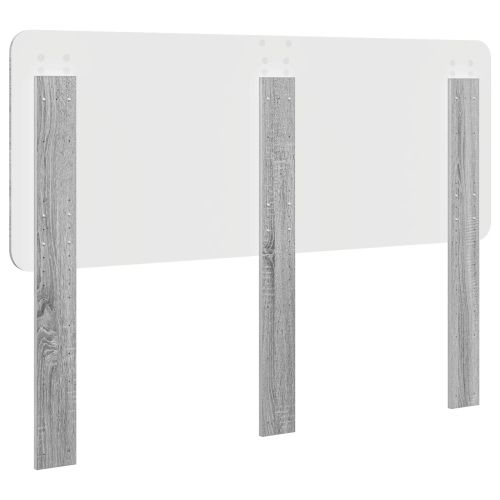 Облегалка за глава с таблото Сив Сонома 150 cm Инженерно дърво