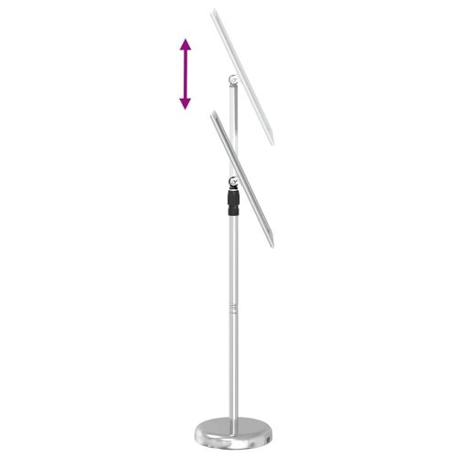 Стендове за търговски прояви Сребрист 25 x 25 x 125 см Алуминий