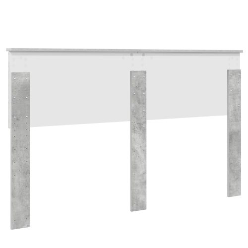 Облегалка за глава Циментено сиво 150 cm Инженерно дърво