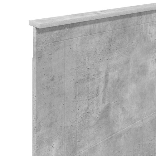 Облегалка за глава Циментено сиво 75 cm Инженерно дърво