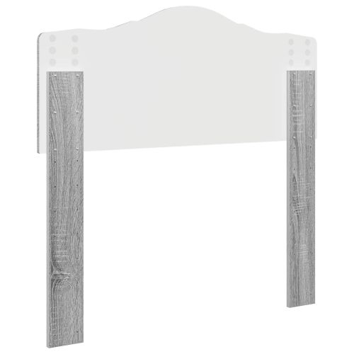 Облегалка за глава с таблото Сив Сонома 90 cm Инженерно дърво