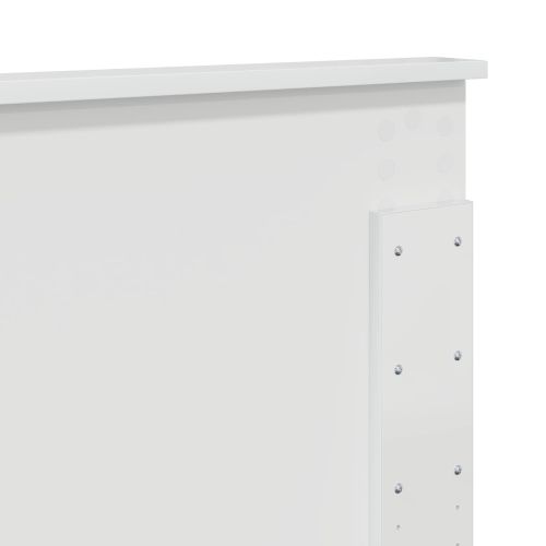 Облегалка за глава Гланц бяло 140 cm Инженерно дърво