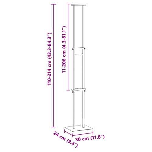 Стендове за търговски прояви 2 pcs Златист 30 x 23,5 x 210 см