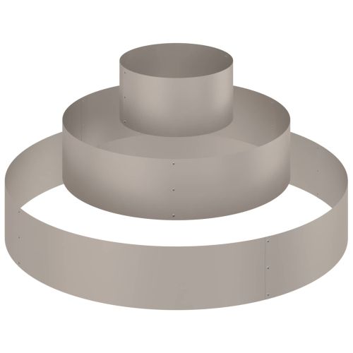 Градинска саксия Кафяво 120 x 120 x 20 см Патинираща стомана