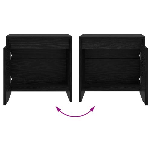 Нощен шкаф Черния дъб 45 x 34 x 44,5 см Инженерно дърво