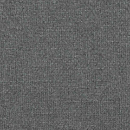 Боксспринг легло с матрак, тъмносиво, 120x200 см, плат