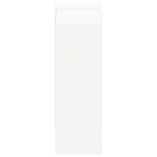 Рафт за книги Бяло 52 x 25 x 71,5 см Инженерно дърво