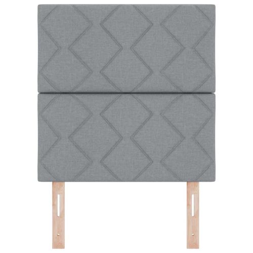 Облегалка за глава с таблото Светлосиво 80 cm текстил