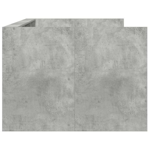 Дневно легло с чекмедже Сив 90 x 200 cm Инженерно дърво