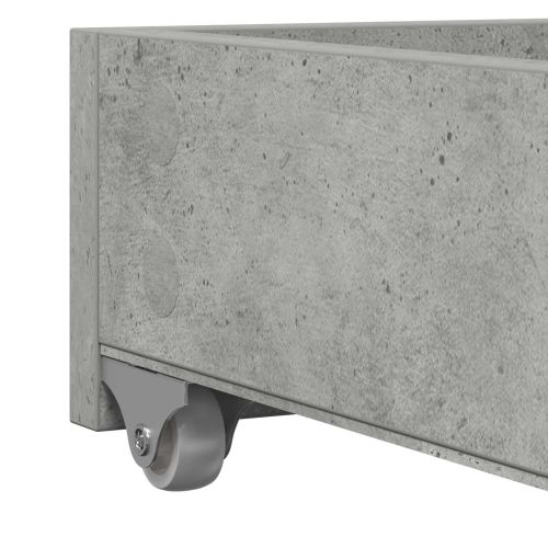 Дневно легло с чекмедже Сив 90 x 200 cm Инженерно дърво