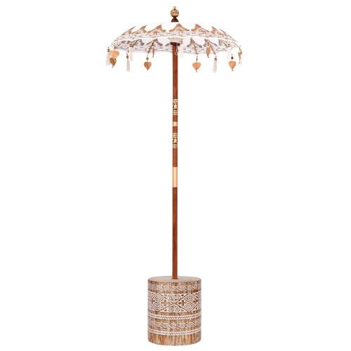 Балийски чадър с основа Крем 95 x 95 x 260 см