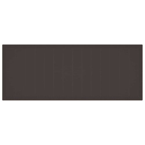 Градинска маса Кафяво 250 x 100 x 73 см полиратан