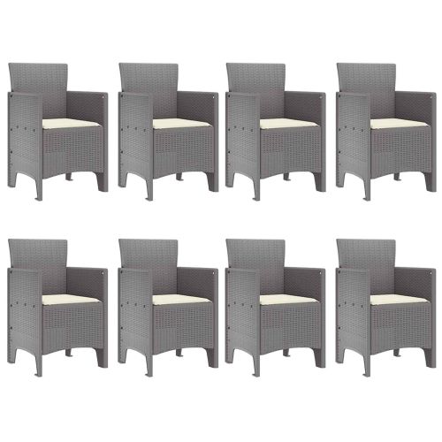 Комплект за хранене в градината 9 pcs Бяло Полипропилен