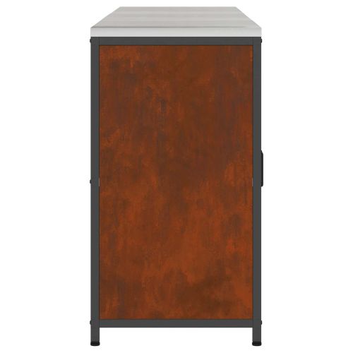 Комплект за кухненско съхранение с рафт с врата 3 pcs Ръждясало