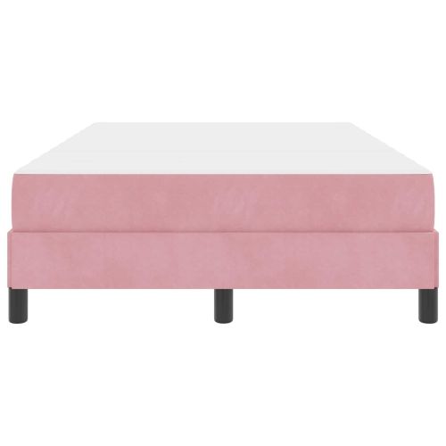 Легло с пружинирана основа с матрак Розово 120 x 190 cm текстил