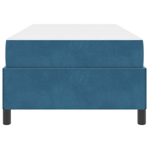 Рамка за легло с матрак Тъмен син 100 x 200 cm текстил