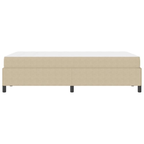 Рамка за легло с матрак Светлозелено сиво 120 x 200 cm текстил