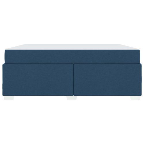 Рамка за легло с матрак Синьо 180 x 200 cm текстил