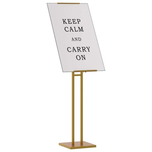 Стендове за търговски прояви 2 pcs Златист 26,5 x 26,5 x 127 см