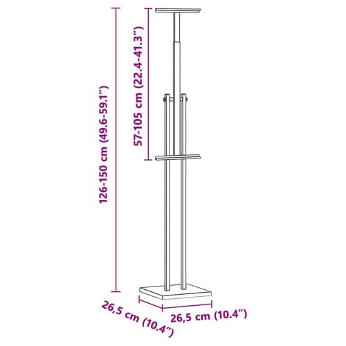 Стендове за търговски прояви 2 pcs Златист 26,5 x 26,5 x 150 см