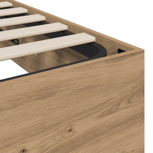 Отоманско легло Дъб 193 x 75,5 x 25 см Инженерно дърво