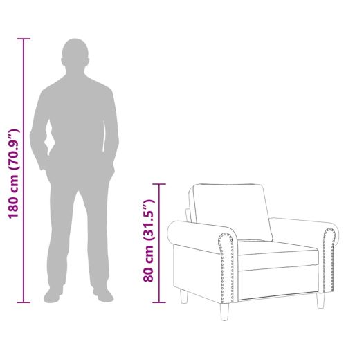 Кресло, Розово, 60 см, кадифе