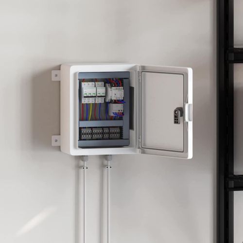 Контролен шкаф Сив 47 x 20 x 60 см ABS пластмаса