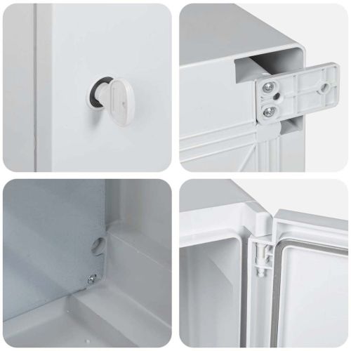 Контролен шкаф Сив 47 x 20 x 60 см ABS пластмаса