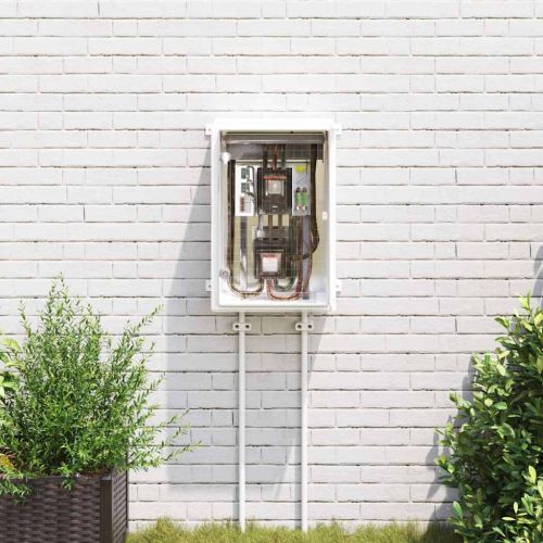 Контролен шкаф Сив 40 x 20 x 60 см ABS пластмаса