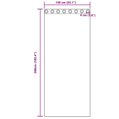 Затъмняващи завеси 2 pcs Тъмен син 140 x 260 cm Кадифе